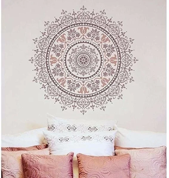 30*30 см/50*50 см DIY ремесло наслоения Мандала трафареты для краски на дереве ткани