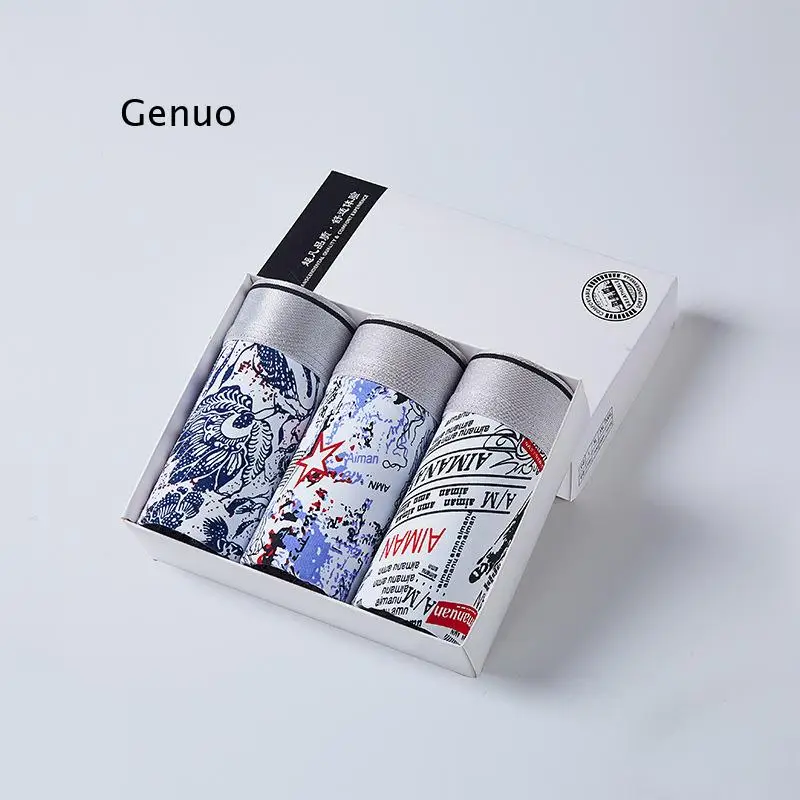 Комплект мужского высокоэластичного нижнего белья трусы боксеры из вискозы и