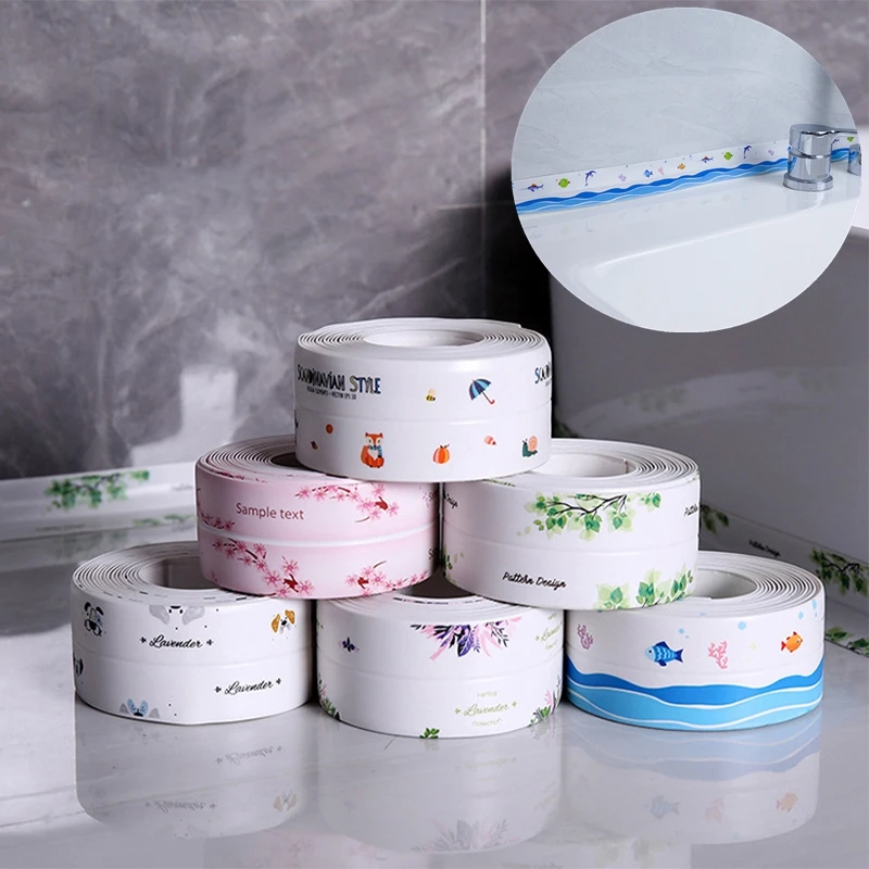 

3.2 Meters Acrylic Traceless Waterproof Mold Proof Tape Kitchen Sink Bathroom Shower Waterproof Self Adhesive Sealing Strip Tape