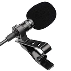 Портативный петличный мини-микрофон 1,5 м, конденсаторный микрофон с креплением на лацкане, проводной микрофонмикрофон для телефона, ноутбука, ПК