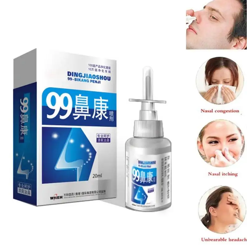 

10PCS Chinese Traditional Medical Herb Spray Nasal Spray Rhinitis Treatment Nose Care Chronic Rhinitis Sinusitis Spray medicines