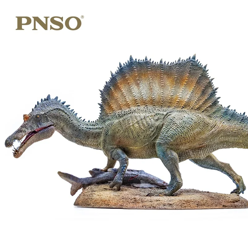 1:35 PNSO Spinosaurus колючий рыбной ловли дракона с пьедестал платформой динозавр