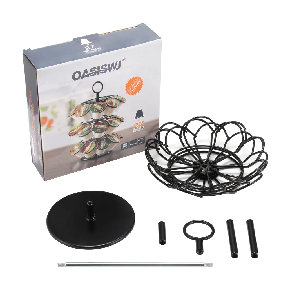 Поворотный капсула стенд практичный держатель для капсул с кофе стеллаж