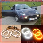 Для Fiat Coupe 1993 1994 1995 1996 1997 1998 1999 2000 хлопок горки светодиодный двойной Цвет Ангел глаз белый янтарь сигнал поворота светильник