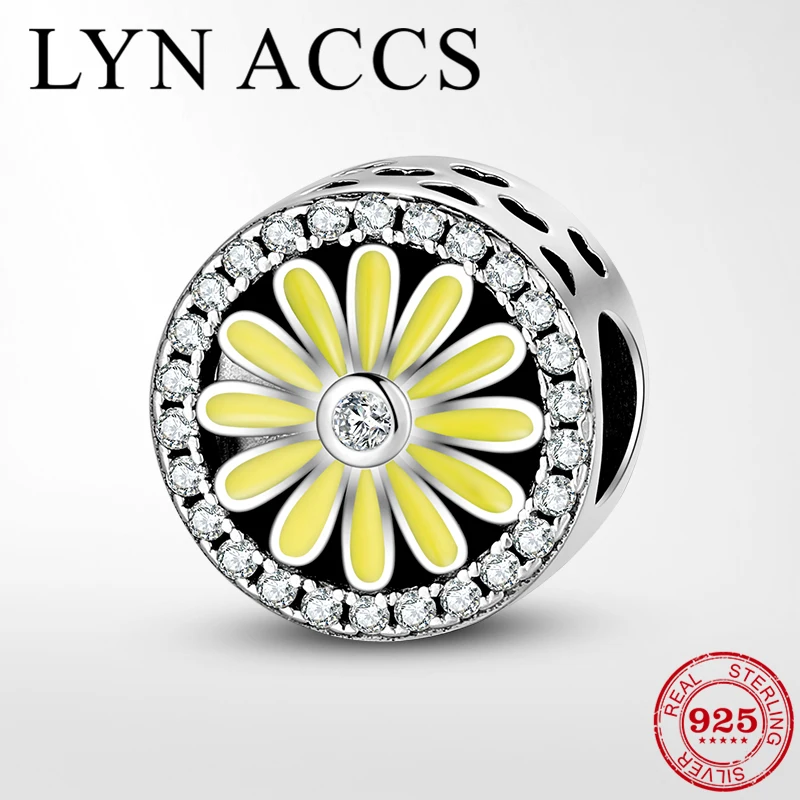 Аутентичные 925 пробы серебряные поэтические романтические бусы с цветком