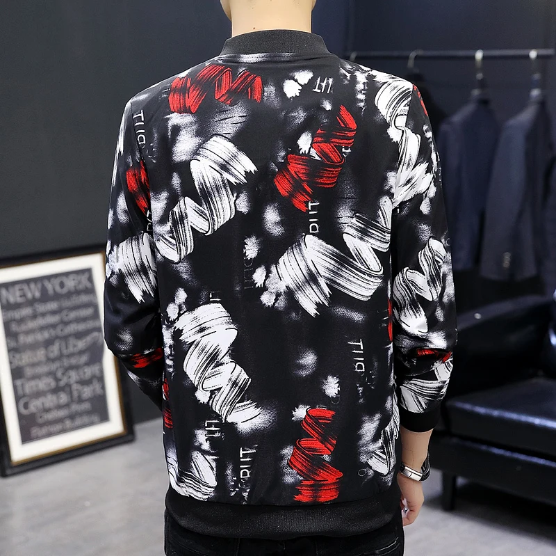 Уличная одежда для клуба мужская куртка бомбер размера плюс 6xl с цветочным