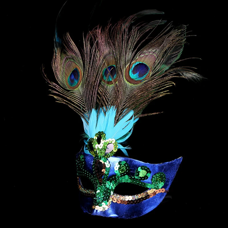Для маскарада карнавала маска в виде перьев павлина маски на Хэллоуин
