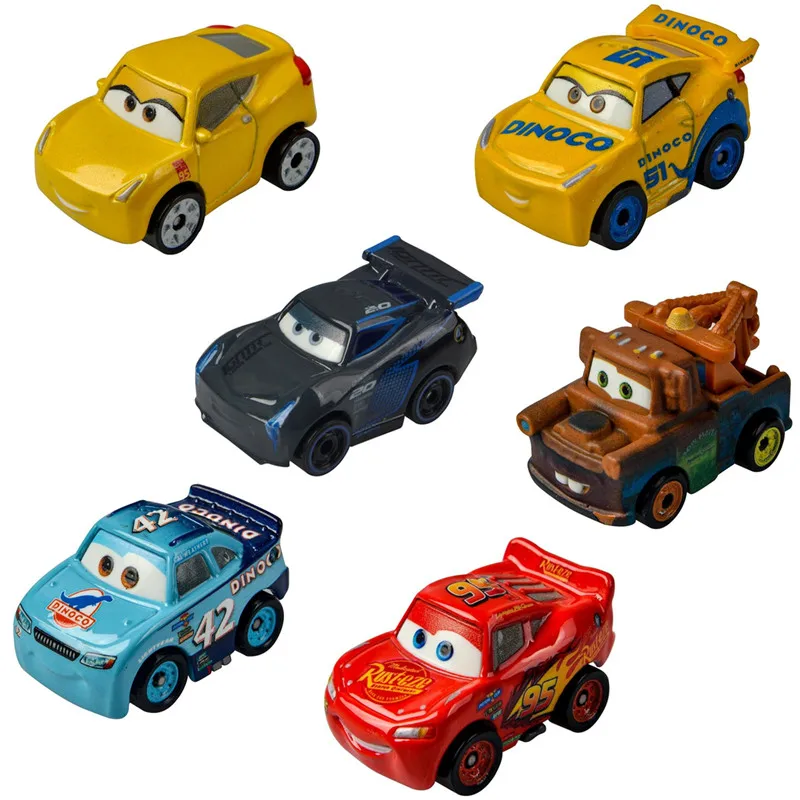 Genuine Disney Pixar Cars 3 Mini McQueen High Quality Alloy Car Toys Diecast Cartoon Models Kids Birthday Christmas Gift Boys