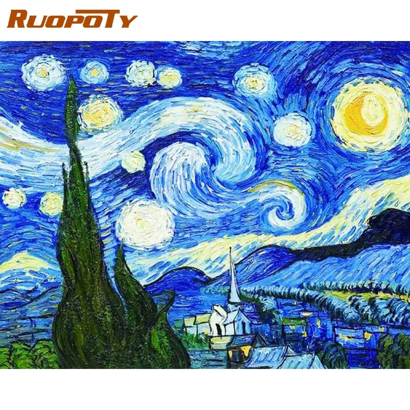 RUOPOTY алмазов картина камни в форме ромба/круглый сверла Вышивка крестом Мозаика