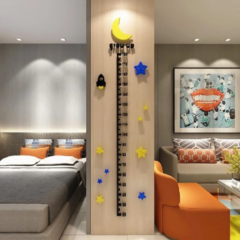 

Children's Room Cartoon 3D Sticker Waterproof Kawaii Acrylic Wall Stickers Kids Room Decoration Wall Art Window Closet Decor