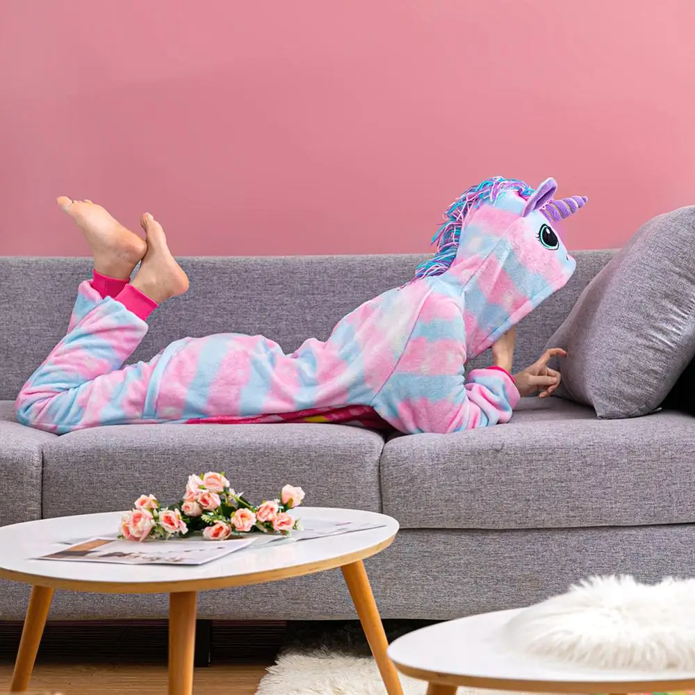 Зимняя теплая Пижама детская мягкая фланелевая одежда для сна пижамы с