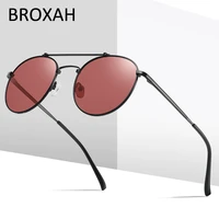 round polarized sunglasses men women retro car driving glasses metal sunglass outdoor shades uv400 oculos de sol