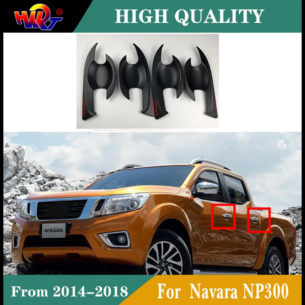 

For Nissan NAVARA NP300 2014-2018 Car styling accessori ABS Chrome Door Handle Bowl Door handle Protective covering Cover Trim