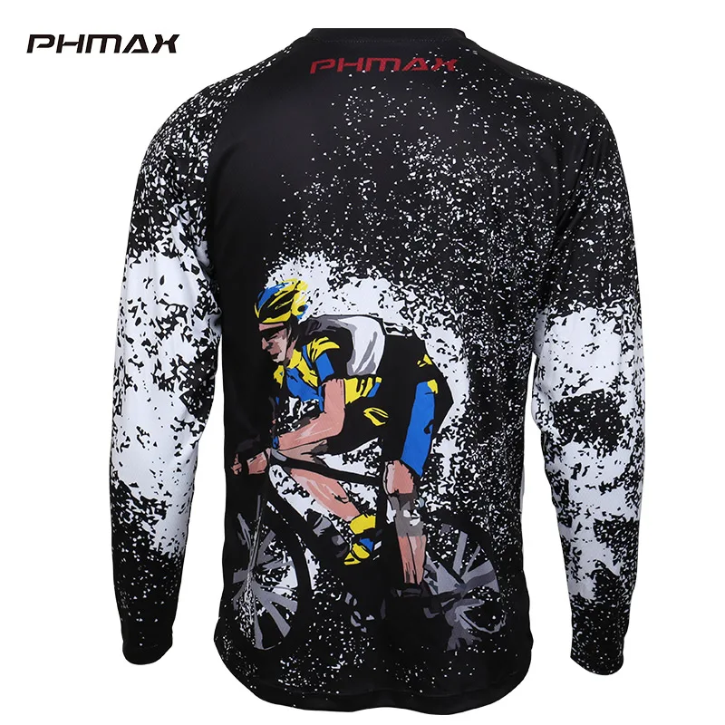 PHMAX велосипедная одежда спортивные майки дышащая быстросохнущая рубашка DH