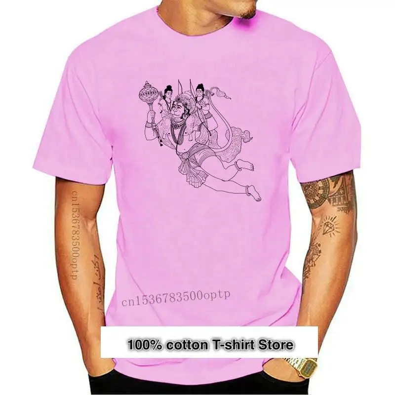 Camiseta de Lord Hanuman prenda vestir с фразой Hinduism | Мужская одежда