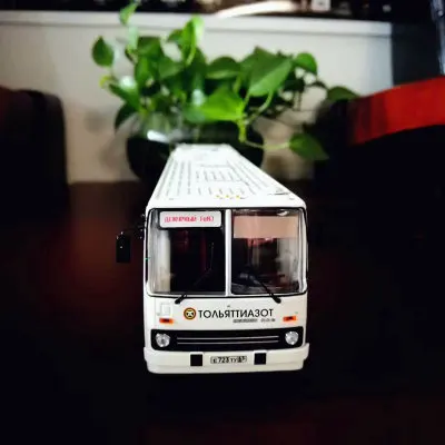 1:43 русский автобус IKarus-280.33m Icarus Двойная модель автобуса, модель автомобиля, подарок, ограниченная серия
