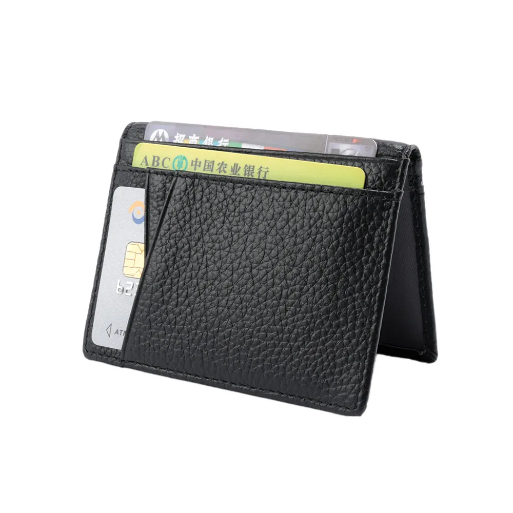 Супертонкий мягкий кошелек из 100% овечьей кожи мини для кредитных карт держатели