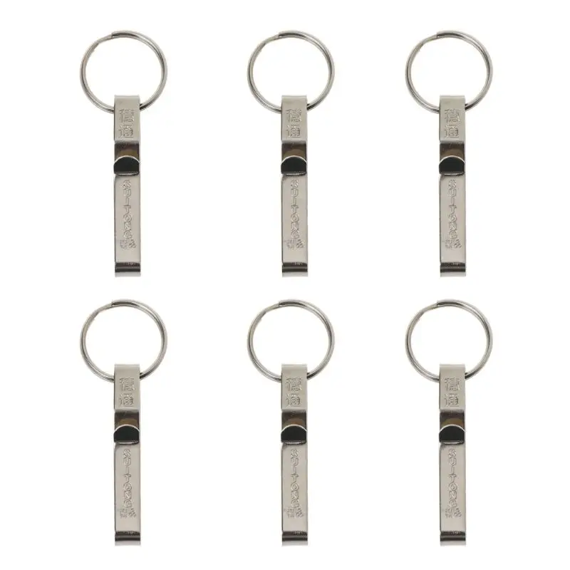 Держатель для ключей из нержавеющей стали аксессуар с разрезом кольцо-Зажим