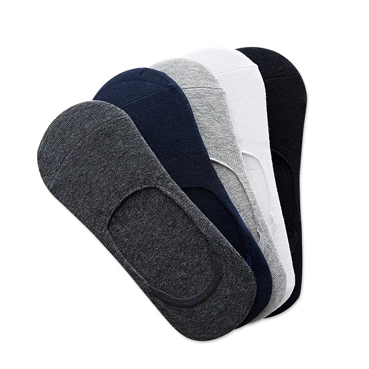 Носки-невидимки мужские однотонные весна-лето 5 пар | Мужская одежда