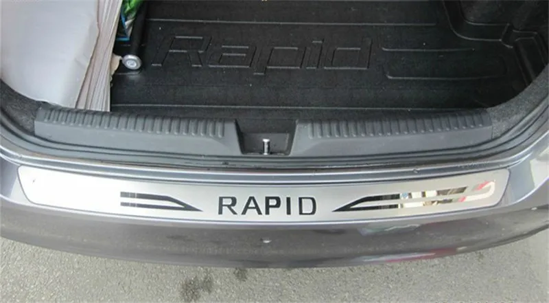 Автомобильные аксессуары протектор для заднего бампера из нержавеющей стали