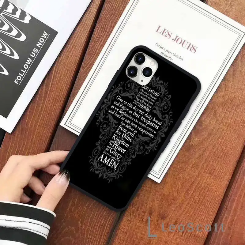 

Jesus Christ Cross Phone Case for iPhone 11 12 pro XS MAX 8 7 6 6S Plus X 5S SE 2020 XR