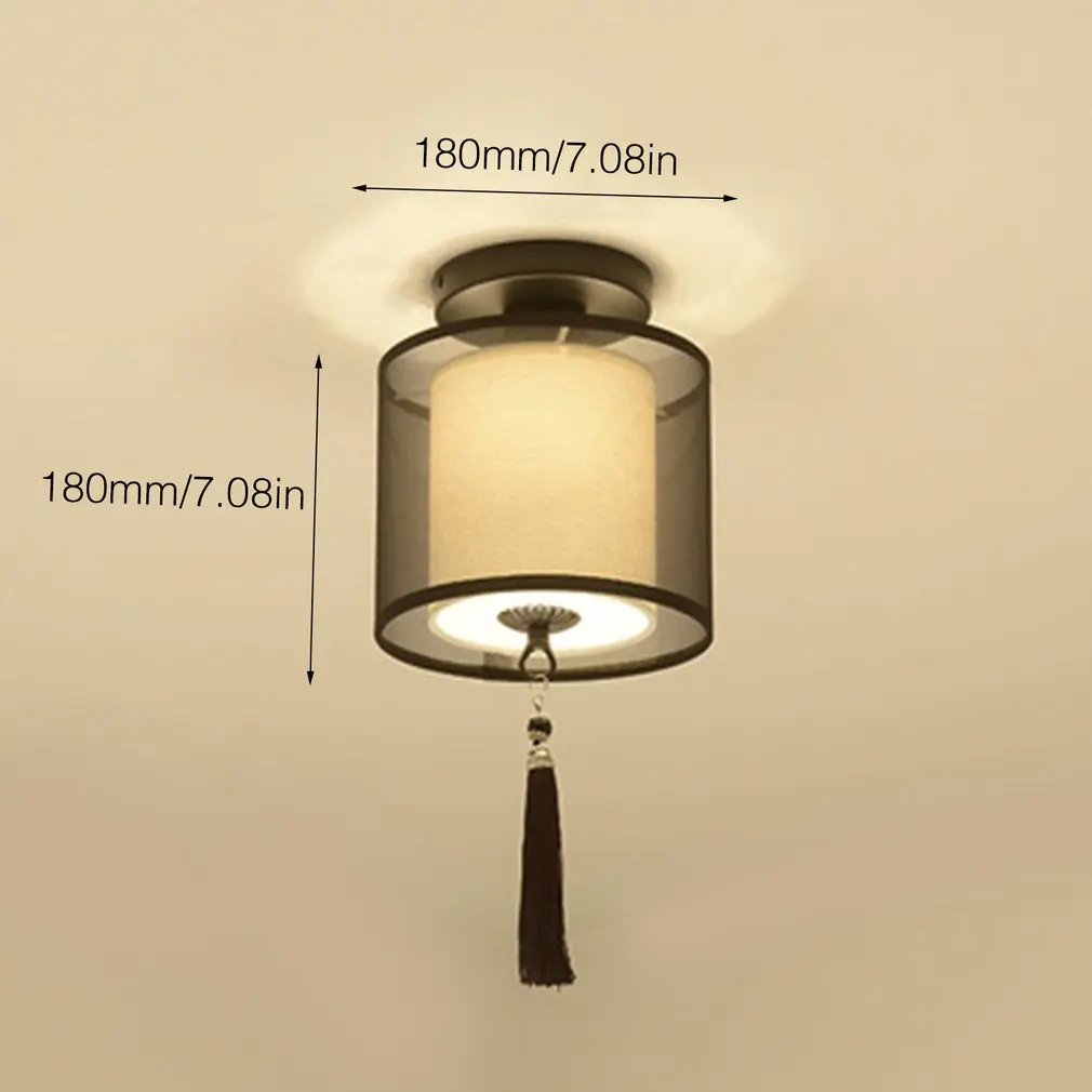 ICOCO традиционная китайская Светодиодная потолочная лампа для прихожей спальни