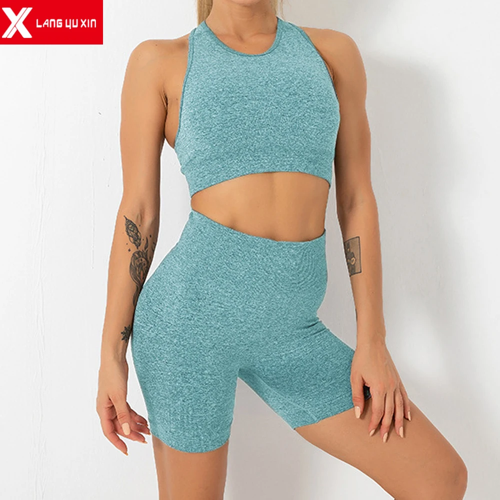 Женский спортивный костюм из 2 предметов комбинезоны наряды однотонные