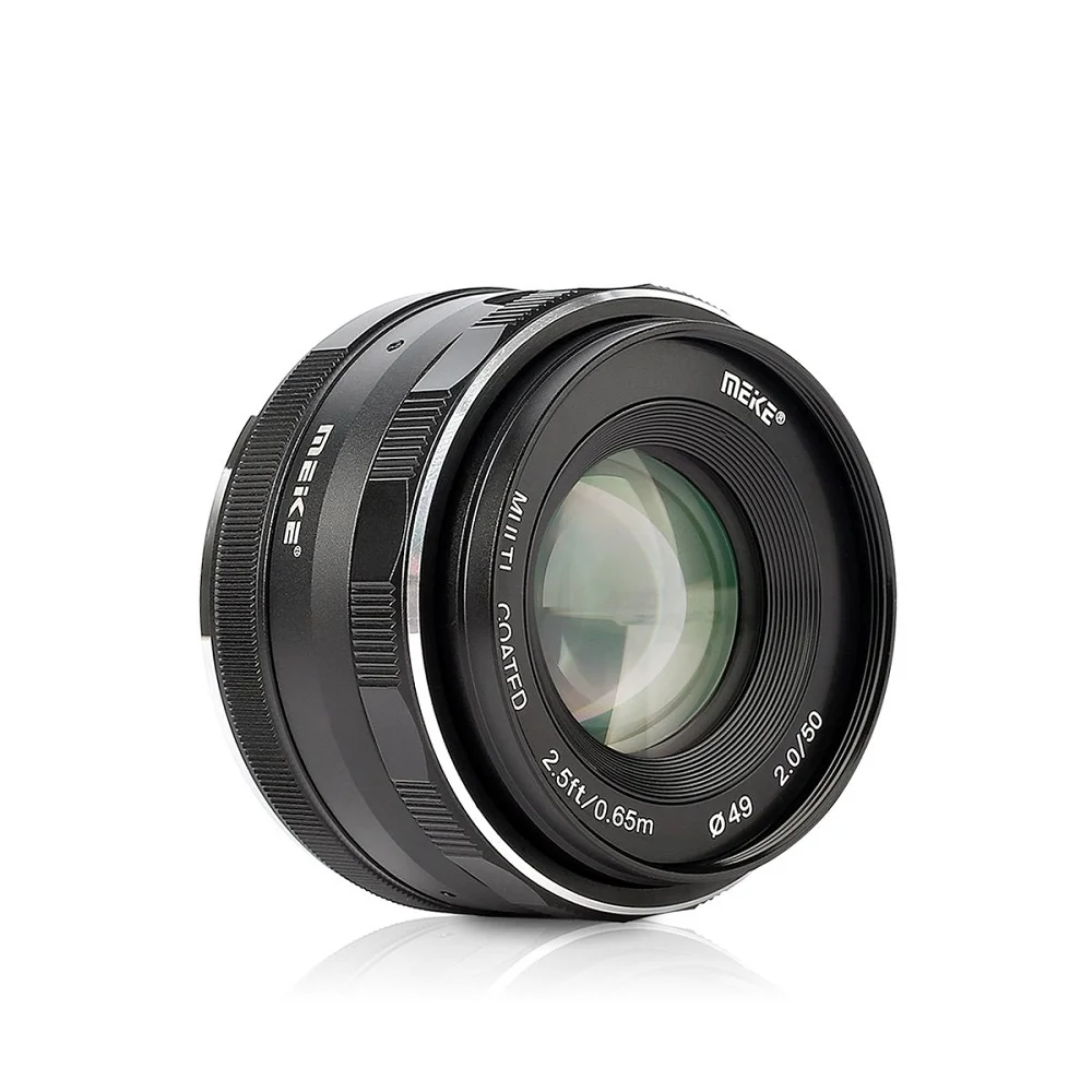 Meike 50 мм F2.0 объектив с широкой диафрагмой и ручной фокусировкой APS-C для Sony E-mount DSLR
