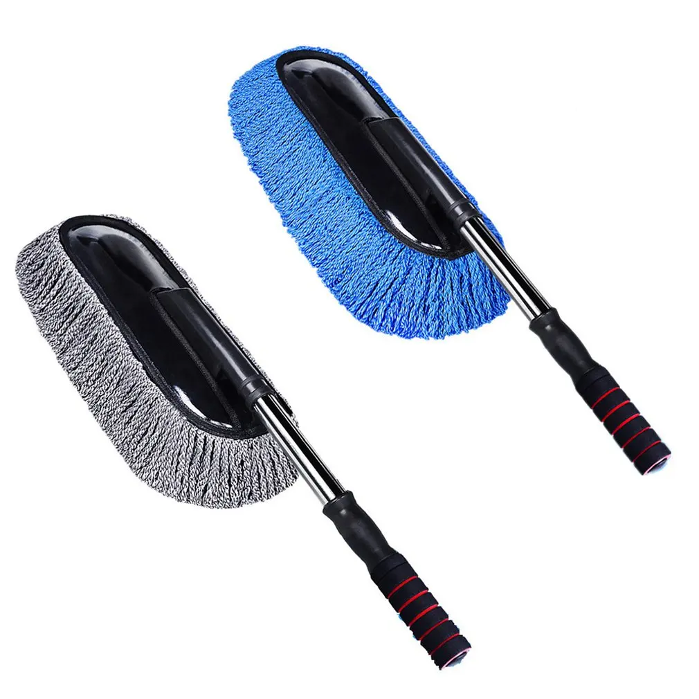 

Retractable Car Cleaning Brush Mop Car Dust Collector Multifunctional Car Washing Brush Microfiber Dust Mop Long Car Wash Brush
