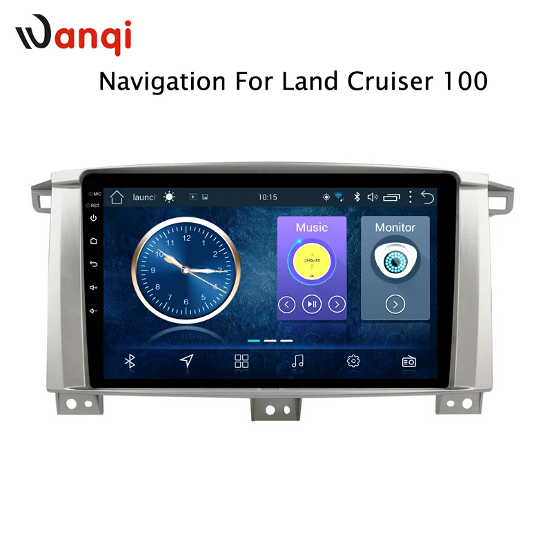 Автомобильный мультимедийный плеер wanqi Android 8 1 для Toyota LC 100 Land Cruiser навигация