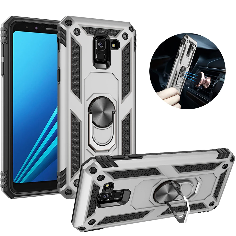 Чехол-накладка для Samsung Galaxy A6 A8 J4 J6 Plus Prime J3 J7 J8 A9 2018 J2 Pro Core магнитный | Мобильные