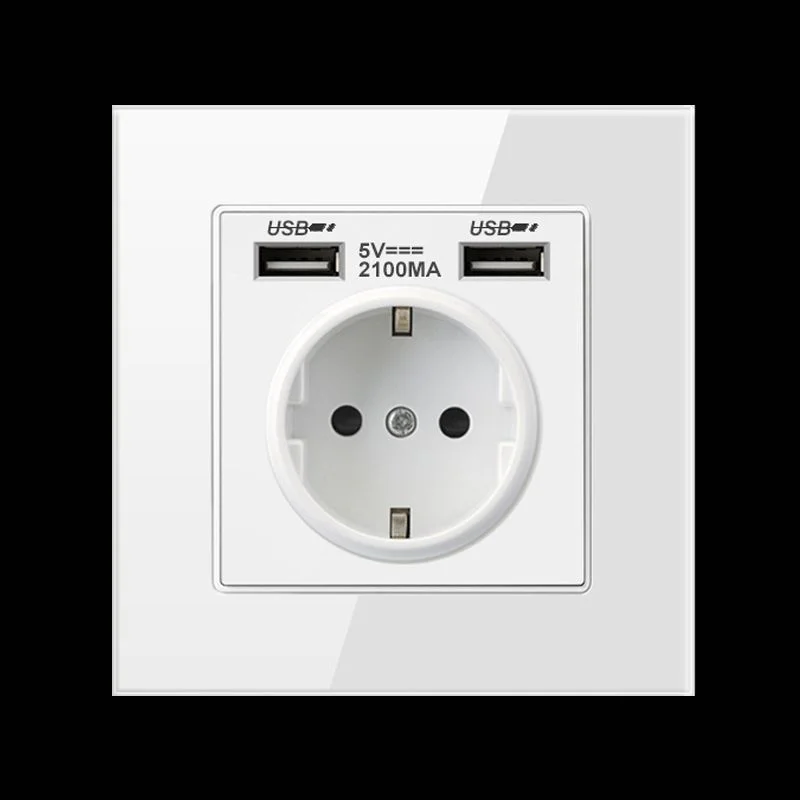 DepoGuye настенного типа Дополнительный внешний аккумулятор с двумя enchufe USB розетка