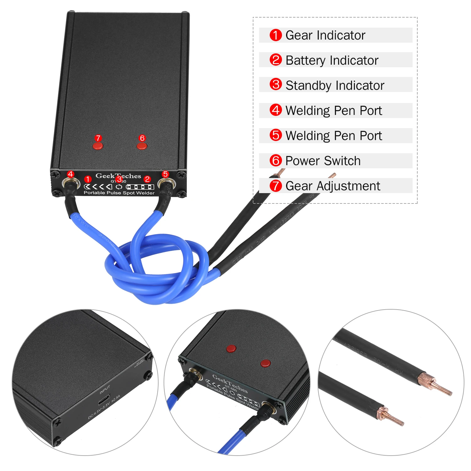 4300 мА/ч электрическая машина для точечной сварки инструмент газовой горелки