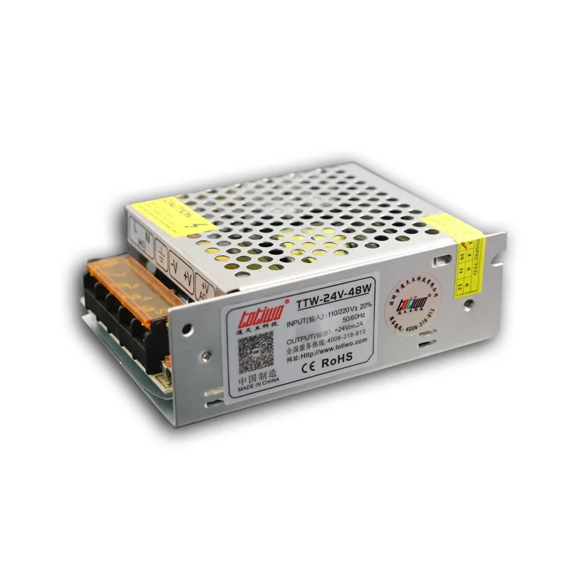 TOTIWO AC DC 12V 24V Переключая Питание светодиодный импульсный источник питания 50 Вт 100W 150W 200W 250W 300W 350W 400W 500W 600W 1000W 1200W 1500W