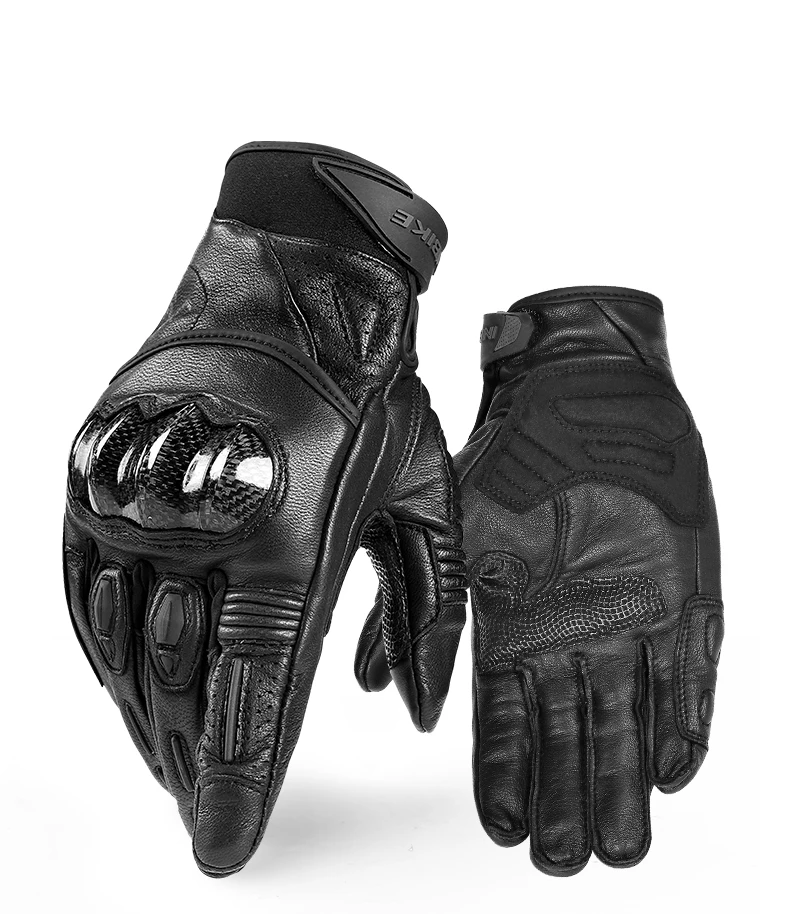 INBIKE перчатки из козьей кожи, мотоциклетные мужские перчатки для мотоцикла, амортизирующие накладки, защитное снаряжение, мотоциклетные перчатки из углеродного волокна