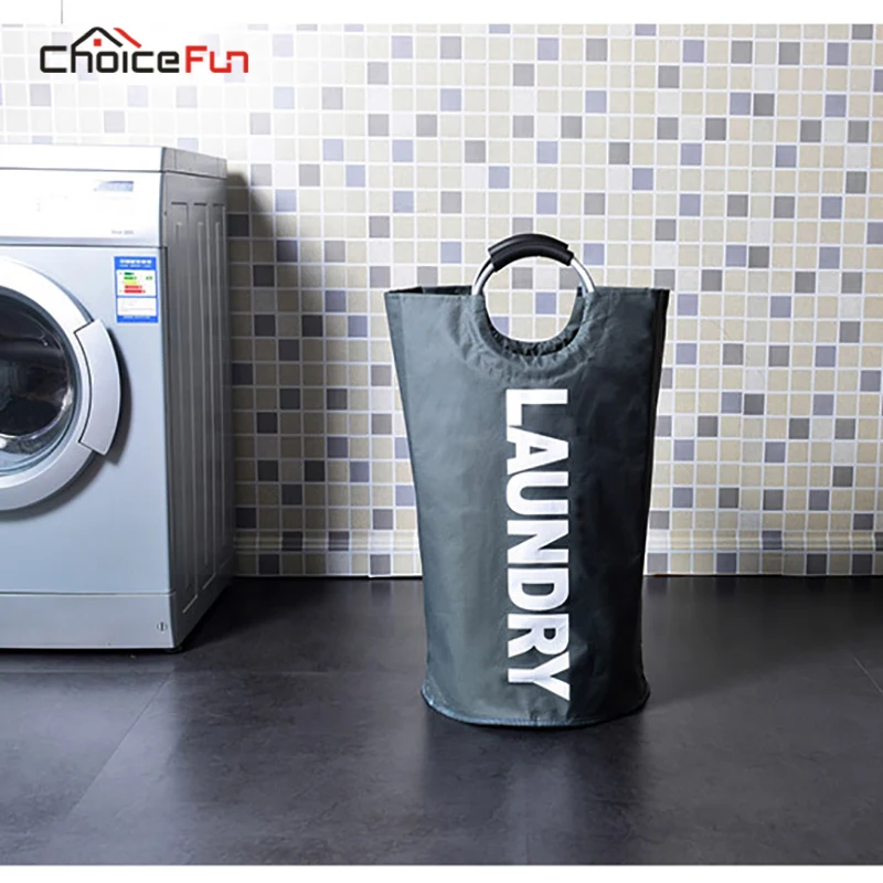 Веселый выбор портативная Водонепроницаемая корзина для белья двухслойная