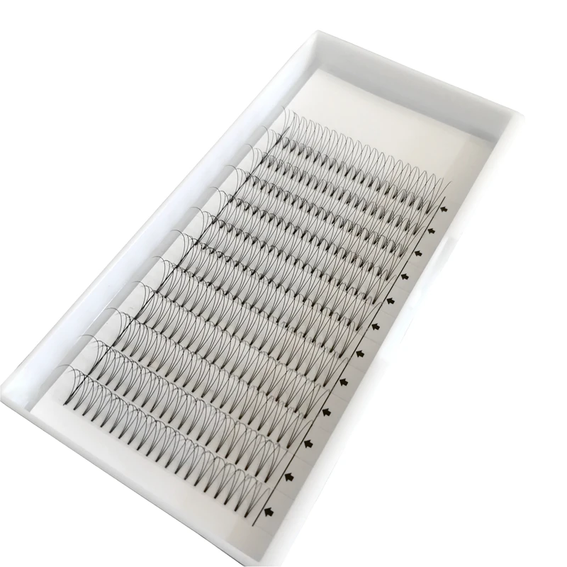 Оптовая продажа 10 лотков/партия ресницы с коротким стержнем готовые лучшее