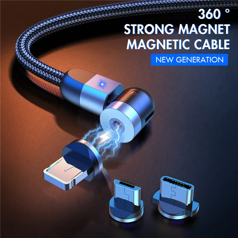 Магнитный кабель TKEY Micro USB для iphone xiaomi mi 9 10pro Android быстрая зарядка на магните