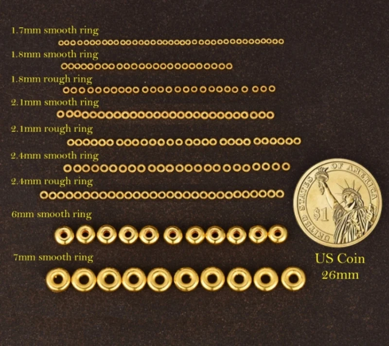 Новинка подвеска из желтого золота 24 к 3D красивая миниатюрная кольцевая бусина 10