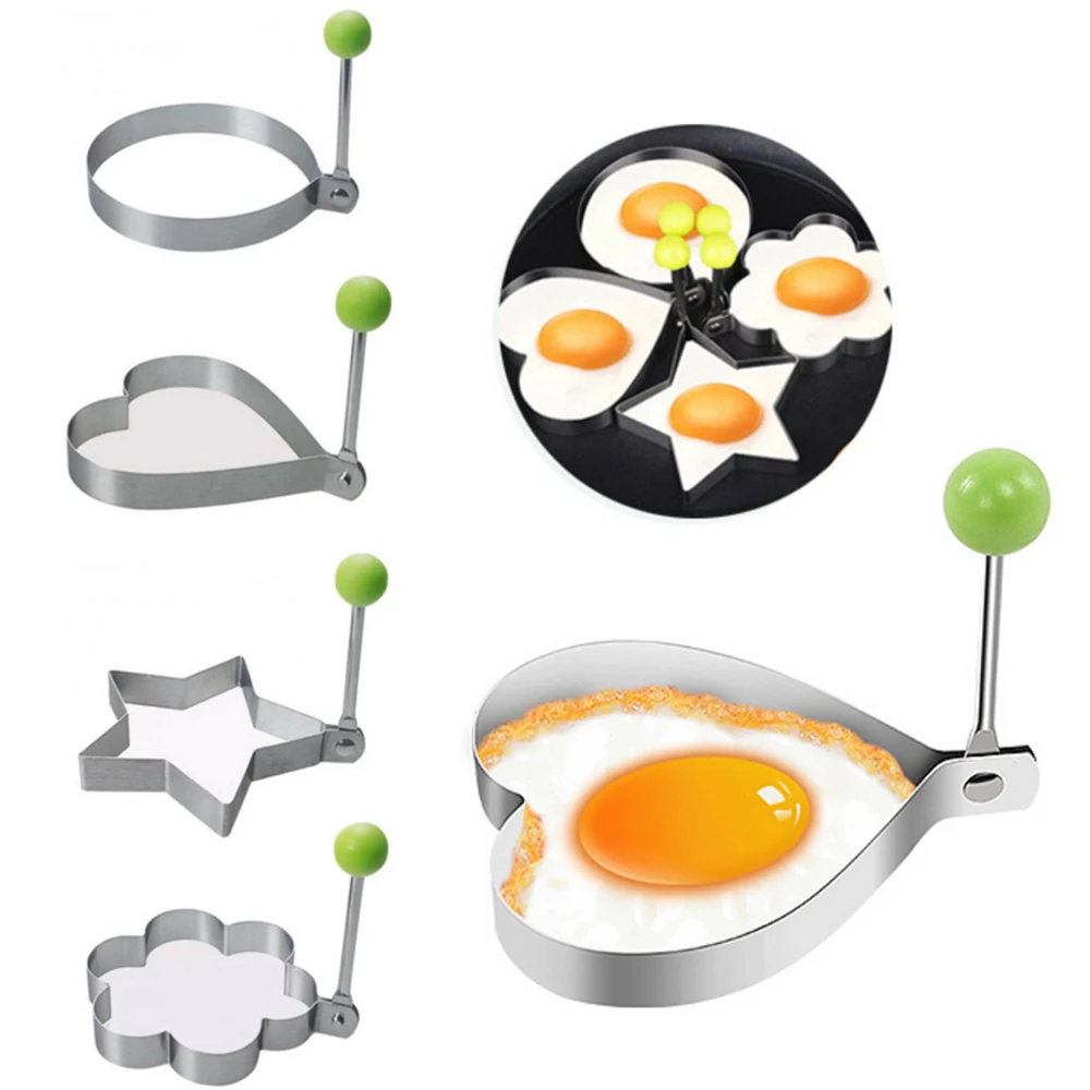 Жареное яйцо искусственная кожа нержавеющая сталь выпечка блинчиков|Кольца для