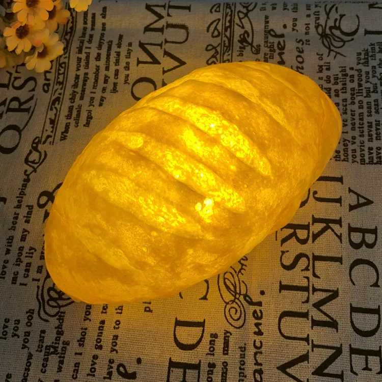 Имитационный хлеб маленький Ночной светильник светодиодная прикроватная лампа