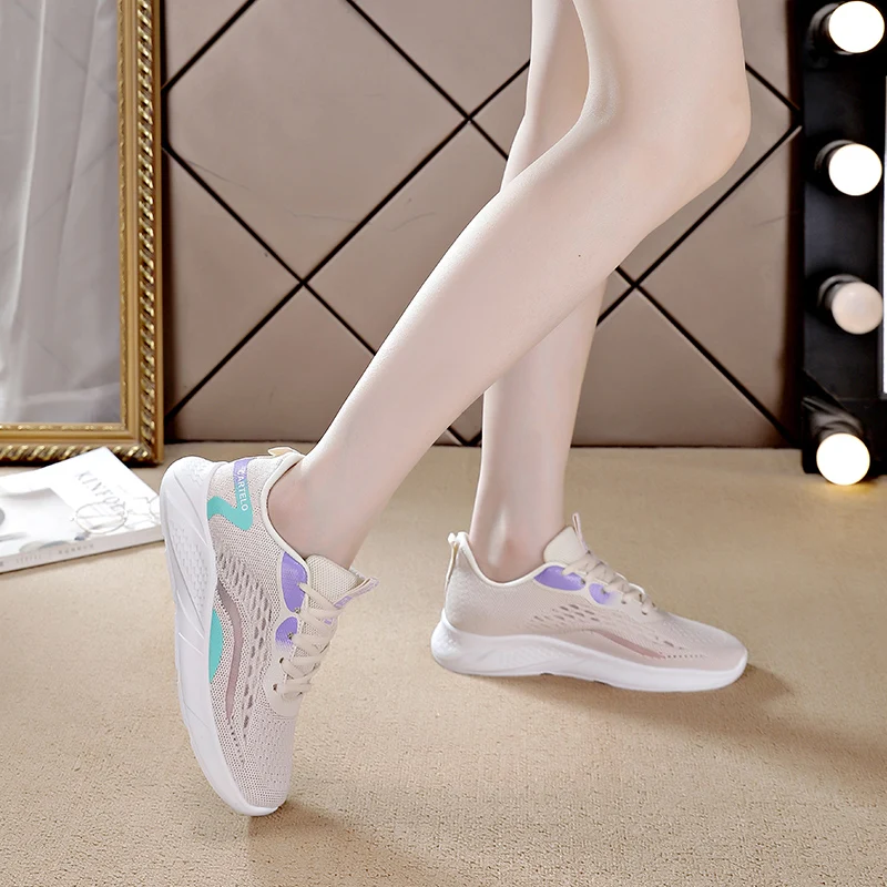 

2021 Women Running Shoes Light Sport Jogging Lace-up Sneakers For Women Sneakers Breathable Quality Brand Cheap Sport Trainer