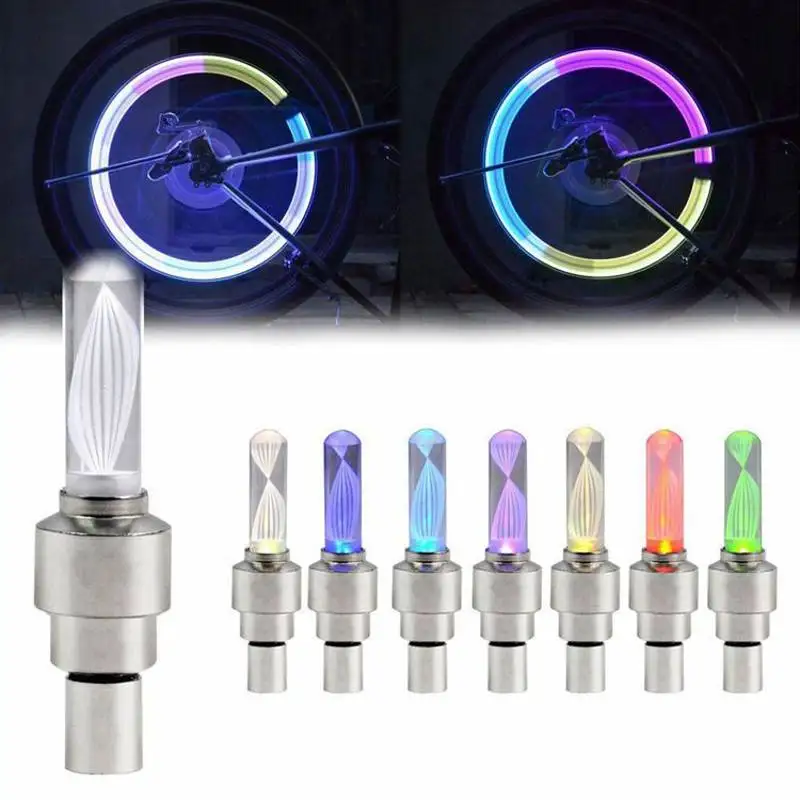 

Bicycle Valve Light Motion Activated Glow Night Riding Warning Safety Colorful Lights for E-Bike Motorcycle Mountain Road Bike