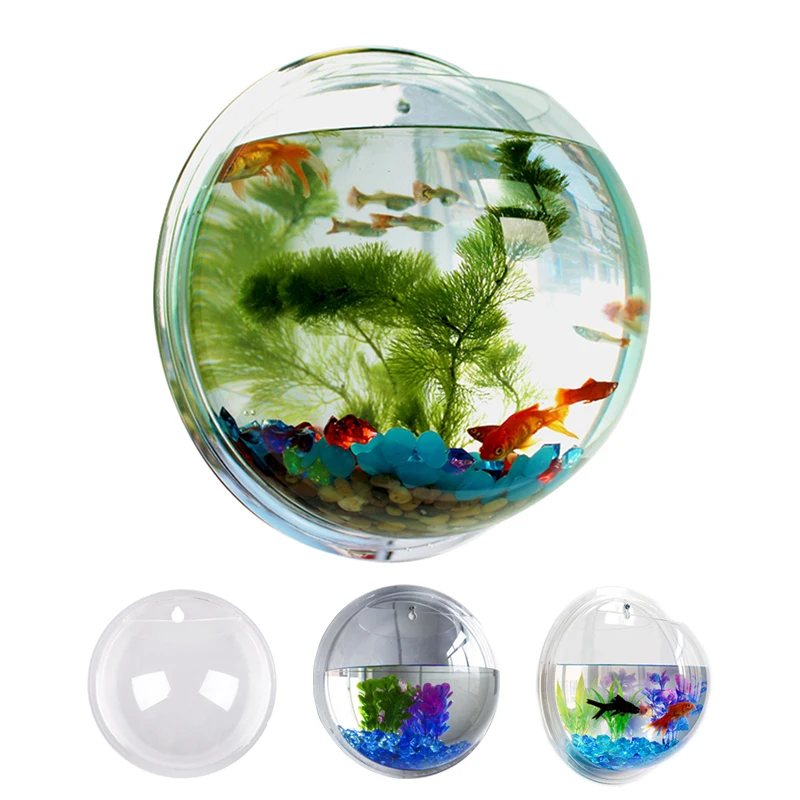 Креативная настенная вешалка органайзер акриловая подвесная миска для рыбы