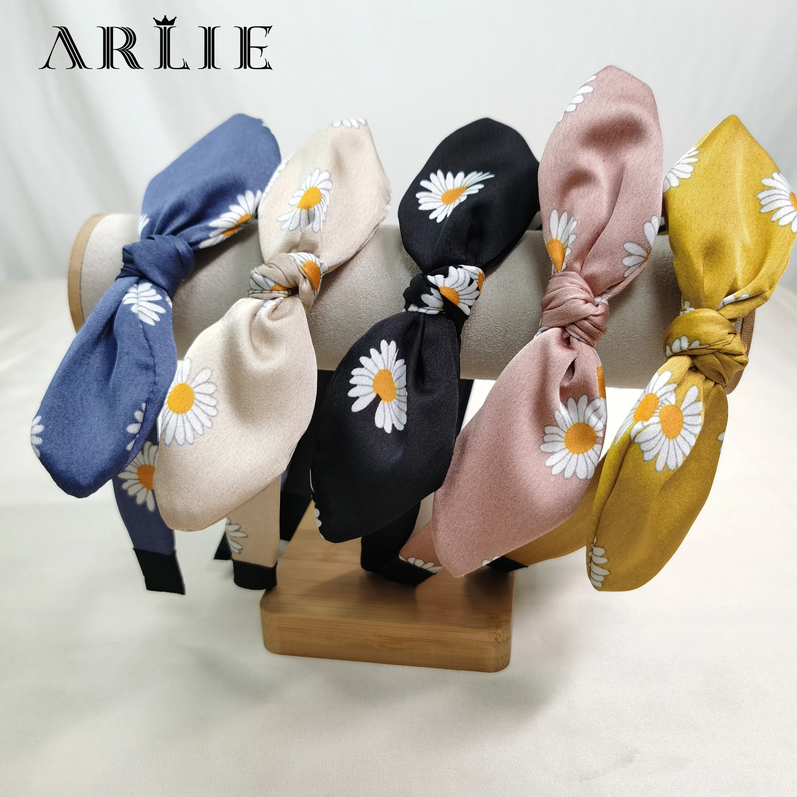 Женская шифоновая повязка на голову с цветочным принтом | Украшения и аксессуары