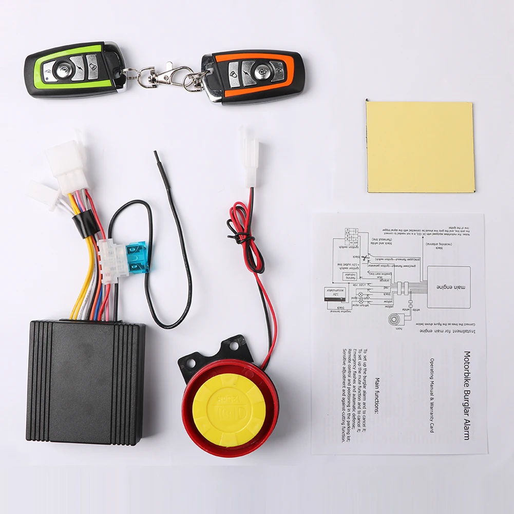 

12V мотоцикл велосипед Smart сигнализации безопасности автомобиля скутер пульт дистанционного управления автоматически Противоугонная охран...