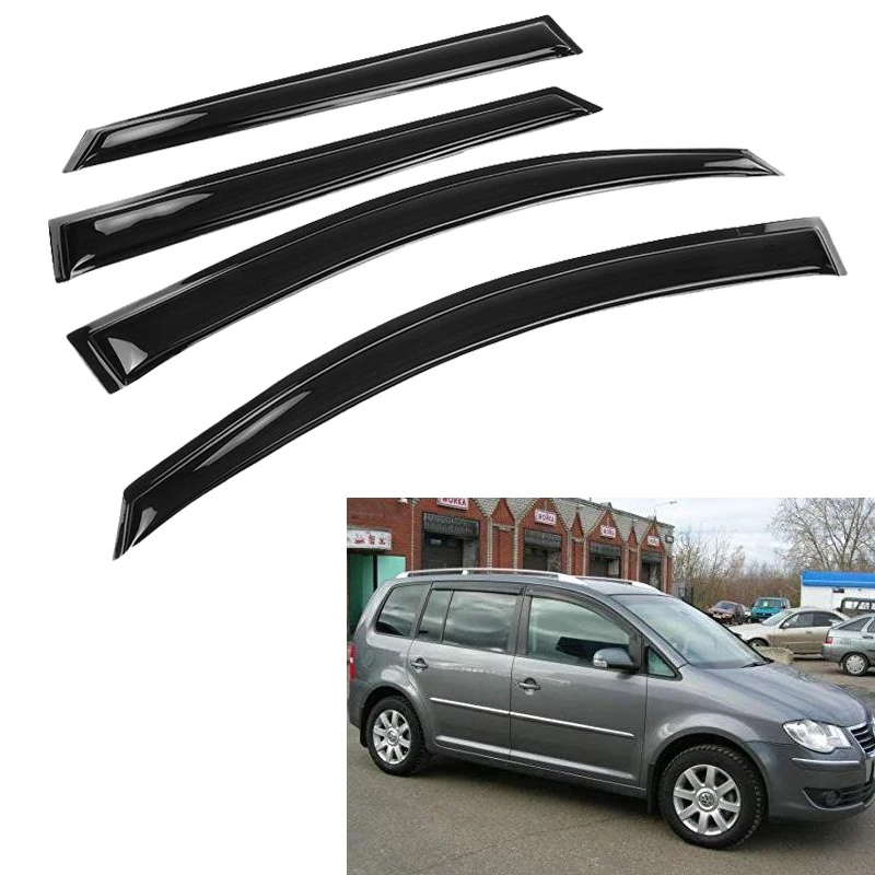 4 шт. автомобильный оконный козырек Дефлектор Защита от солнца для Volkswagen Touran 2006 2015