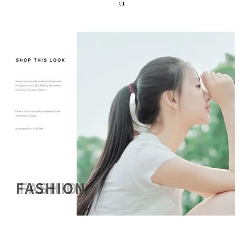 

Gift Box Packing High Grade Women Hair Accessories Elastic Hair Bands