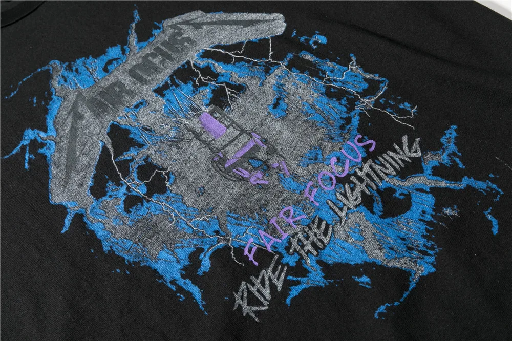 Футболка мужская хип-хоп 2020 Streetwear Ride The Lightning Harajuku летняя футболка с коротким