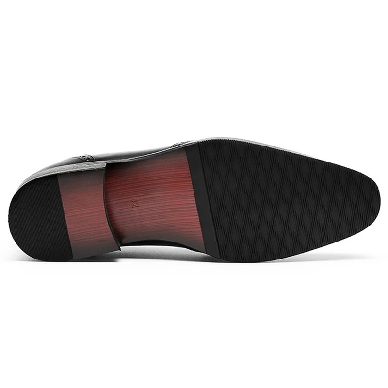

Summer Style Genuine Leather Man Formal Dress Wingtip Brogues Shoes Pointed Toe Slip on Tassel Men's Breathable Loafers HS181